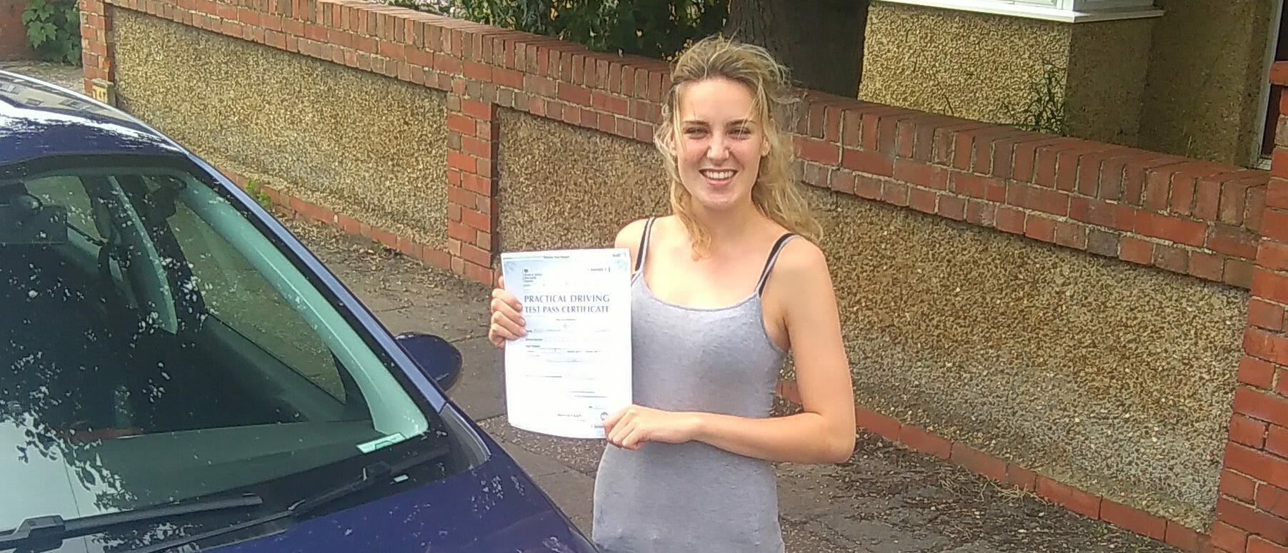 First Time Pass!! Congratulations to Hannah Stevens of Worthing