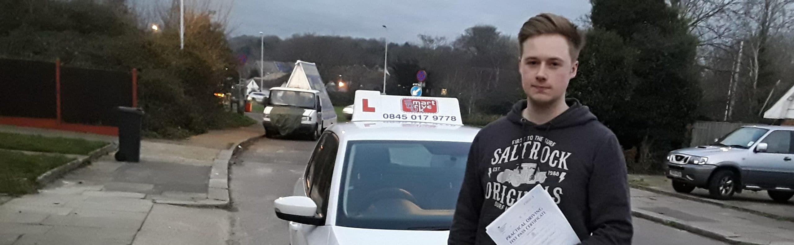 First Time Pass !! Well done to Thomas from Worthing