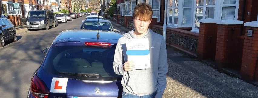 First Time Pass !! Well done to Frederick of Worthing